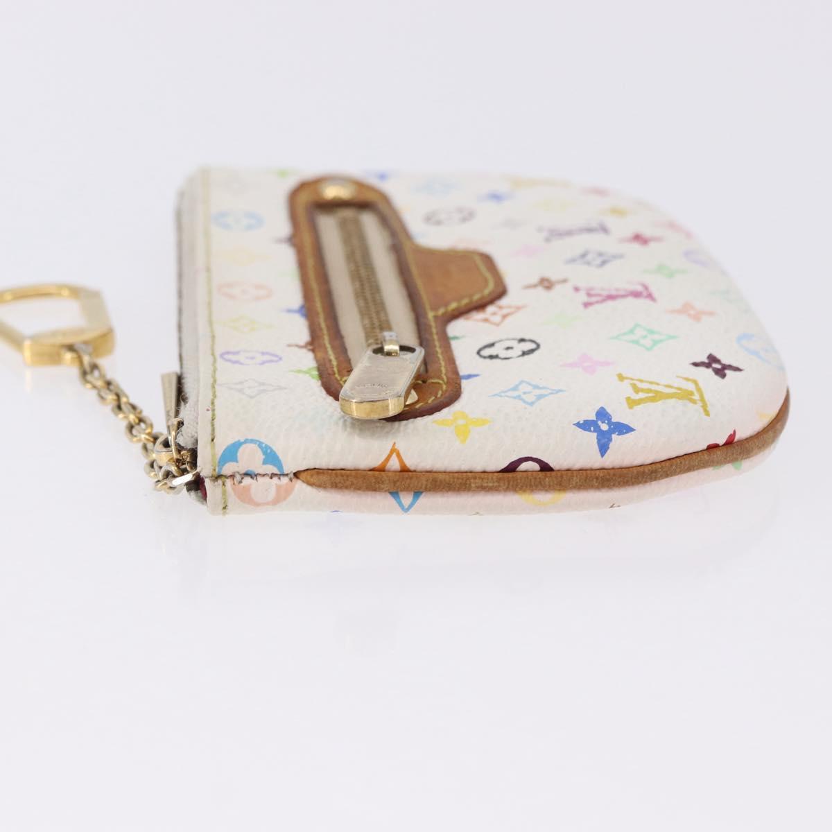 LOUIS VUITTON Monogram Multicolor Pochette MM Pouch White M60028 LV Auth 197193
