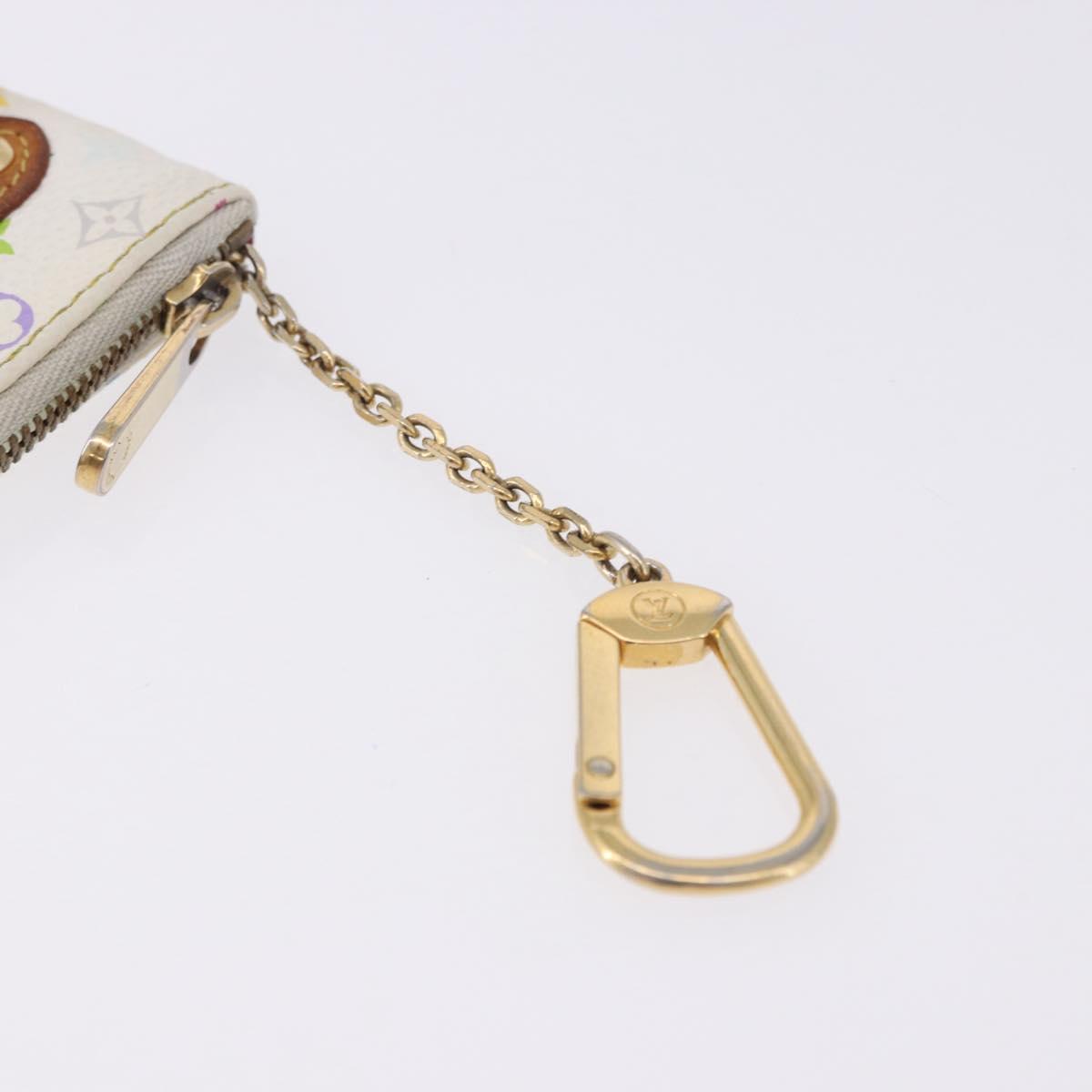 LOUIS VUITTON Monogram Multicolor Pochette MM Pouch White M60028 LV Auth 197193