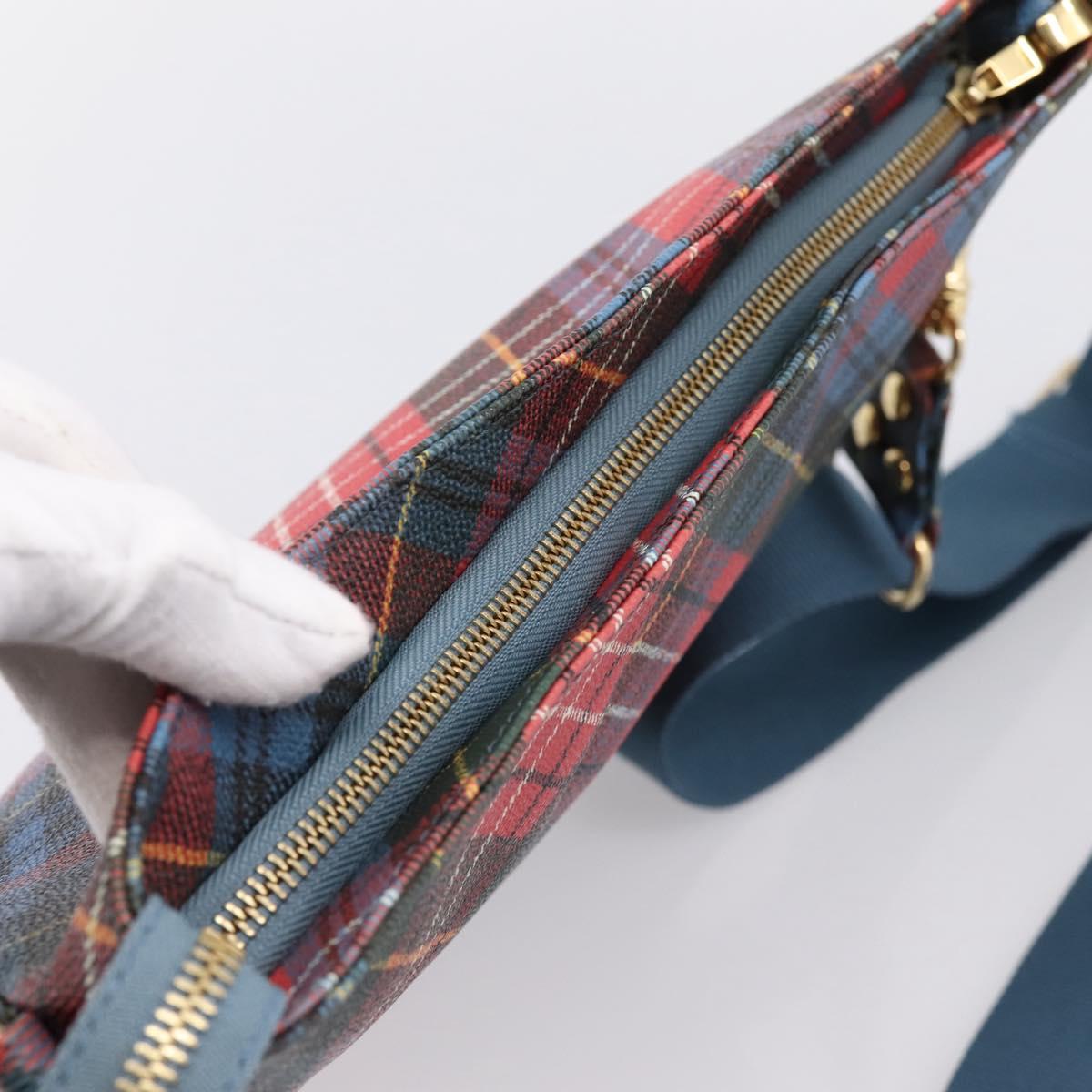Vivienne Westwood Shoulder Bag PVC Canvas Gold Red Auth 197203A