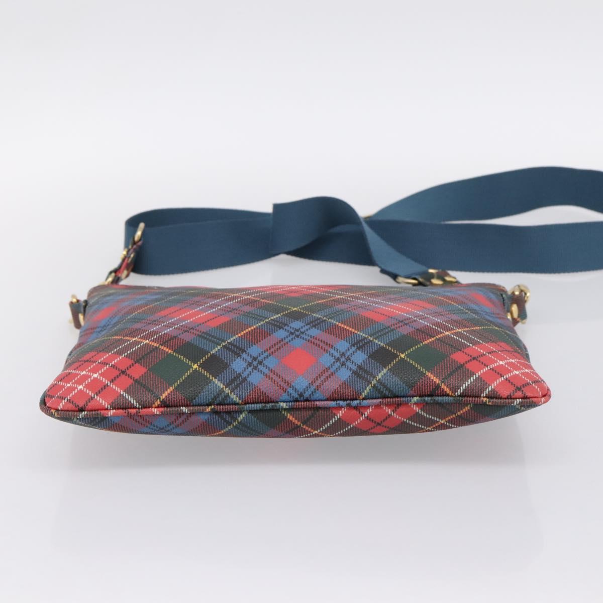 Vivienne Westwood Shoulder Bag PVC Canvas Gold Red Auth 197203A