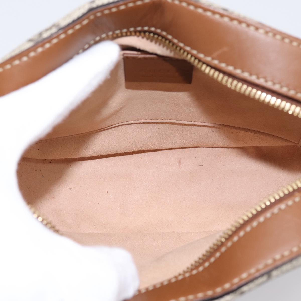 GUCCI GG Supreme Chain Shoulder Bag PVC Beige Gold 409535 Auth 197208V