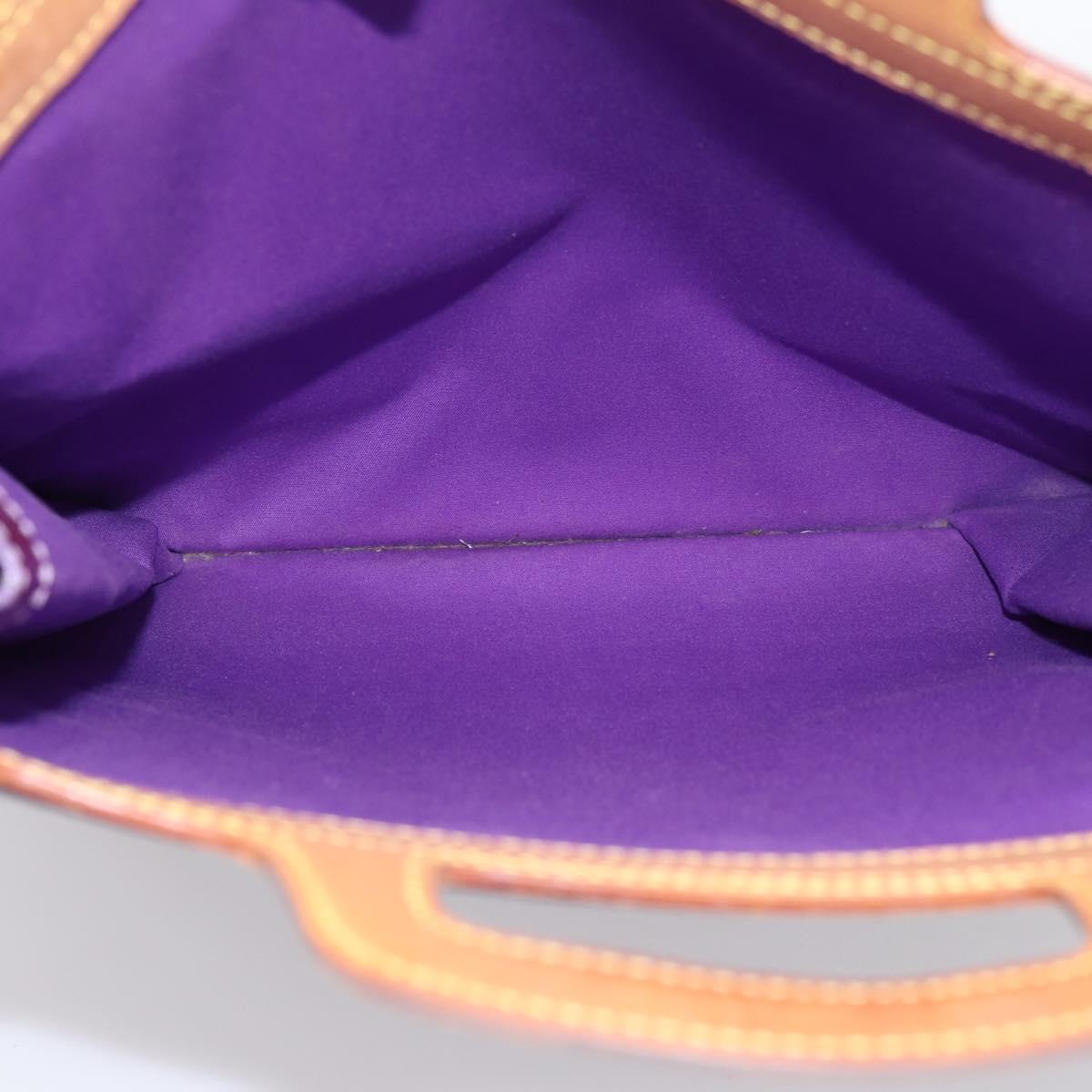 LOUIS VUITTON Monogram Vernis Stanton Tote Bag Purple Viole M91079 Auth 197210