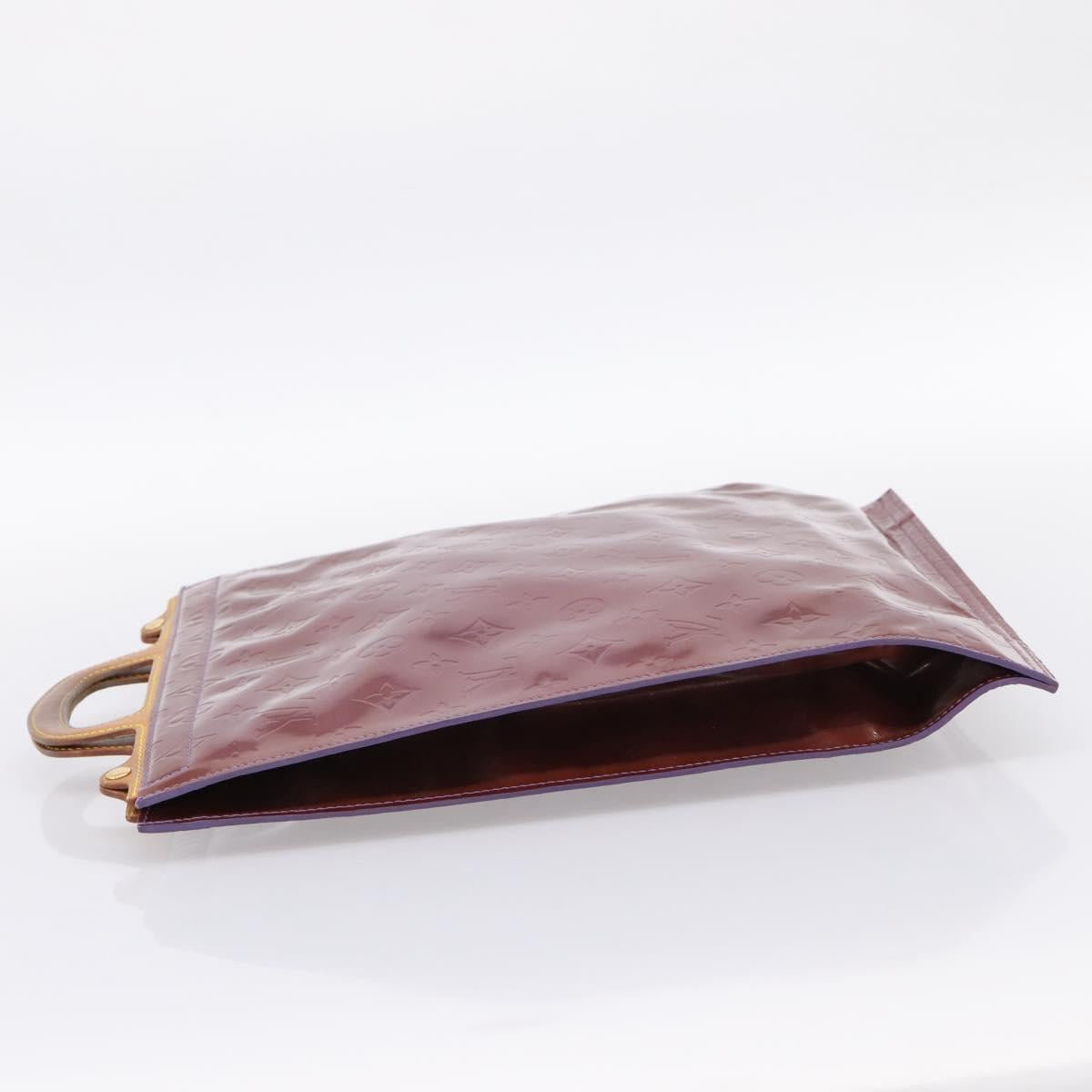 LOUIS VUITTON Monogram Vernis Stanton Tote Bag Purple Viole M91079 Auth 197210