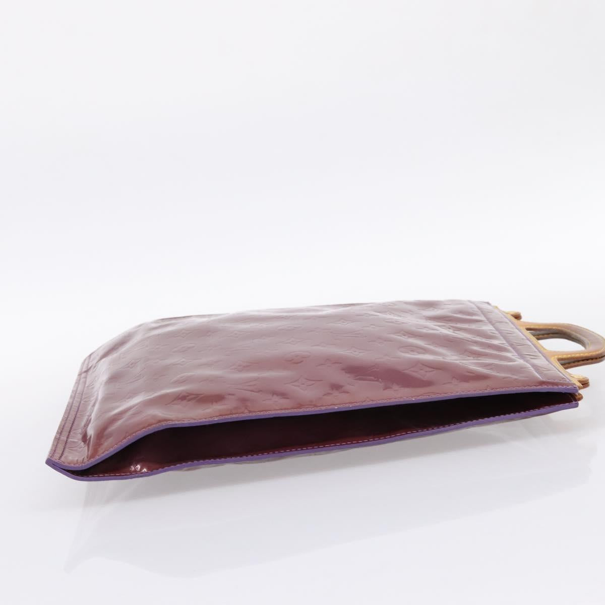 LOUIS VUITTON Monogram Vernis Stanton Tote Bag Purple Viole M91079 Auth 197210