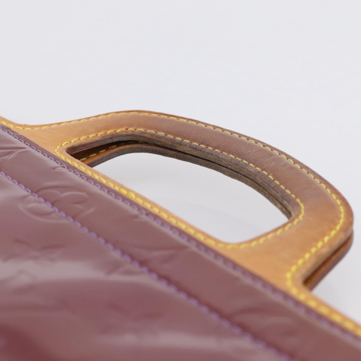 LOUIS VUITTON Monogram Vernis Stanton Tote Bag Purple Viole M91079 Auth 197210