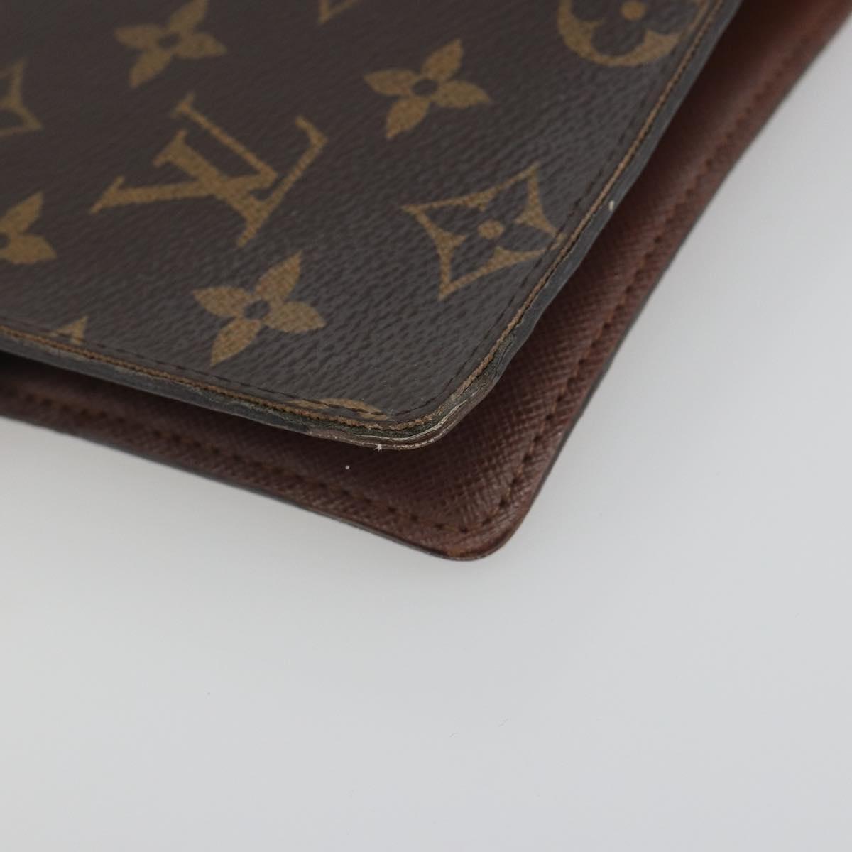 LOUIS VUITTON Monogram Agenda MM Day Planner Cover R20105 LV Auth 197218