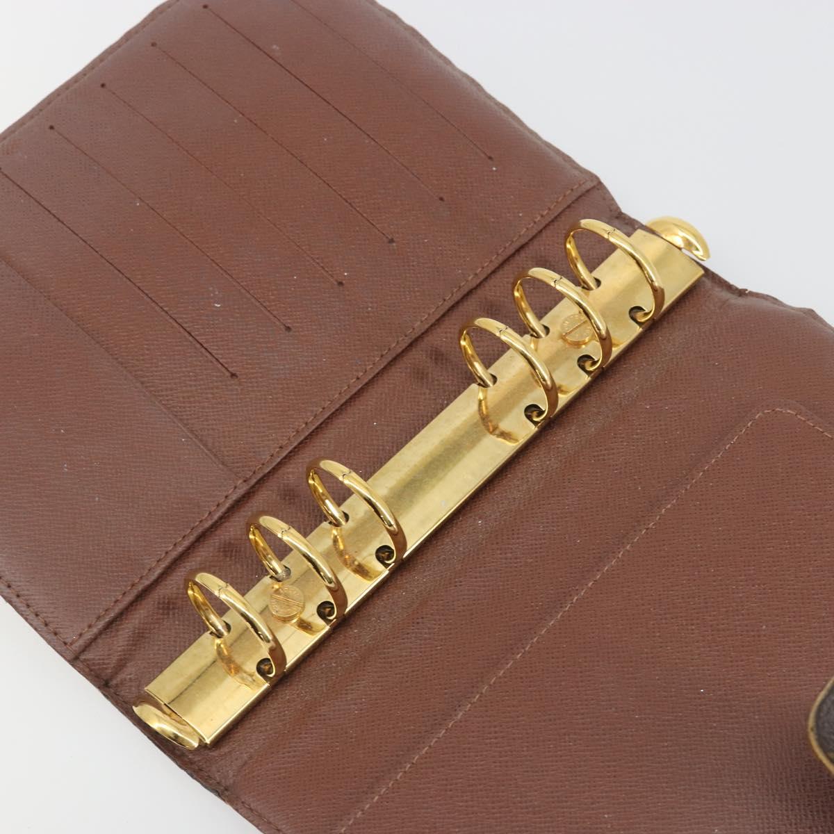 LOUIS VUITTON Monogram Agenda MM Day Planner Cover R20105 LV Auth 197218