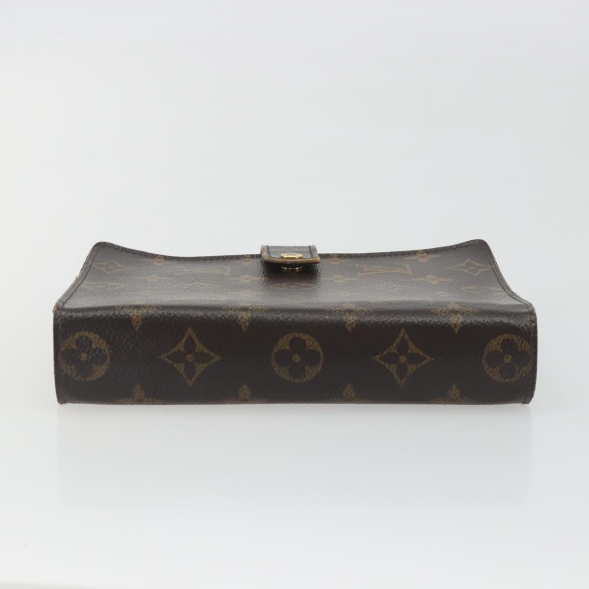 LOUIS VUITTON Monogram Agenda MM Day Planner Cover R20105 LV Auth 197218