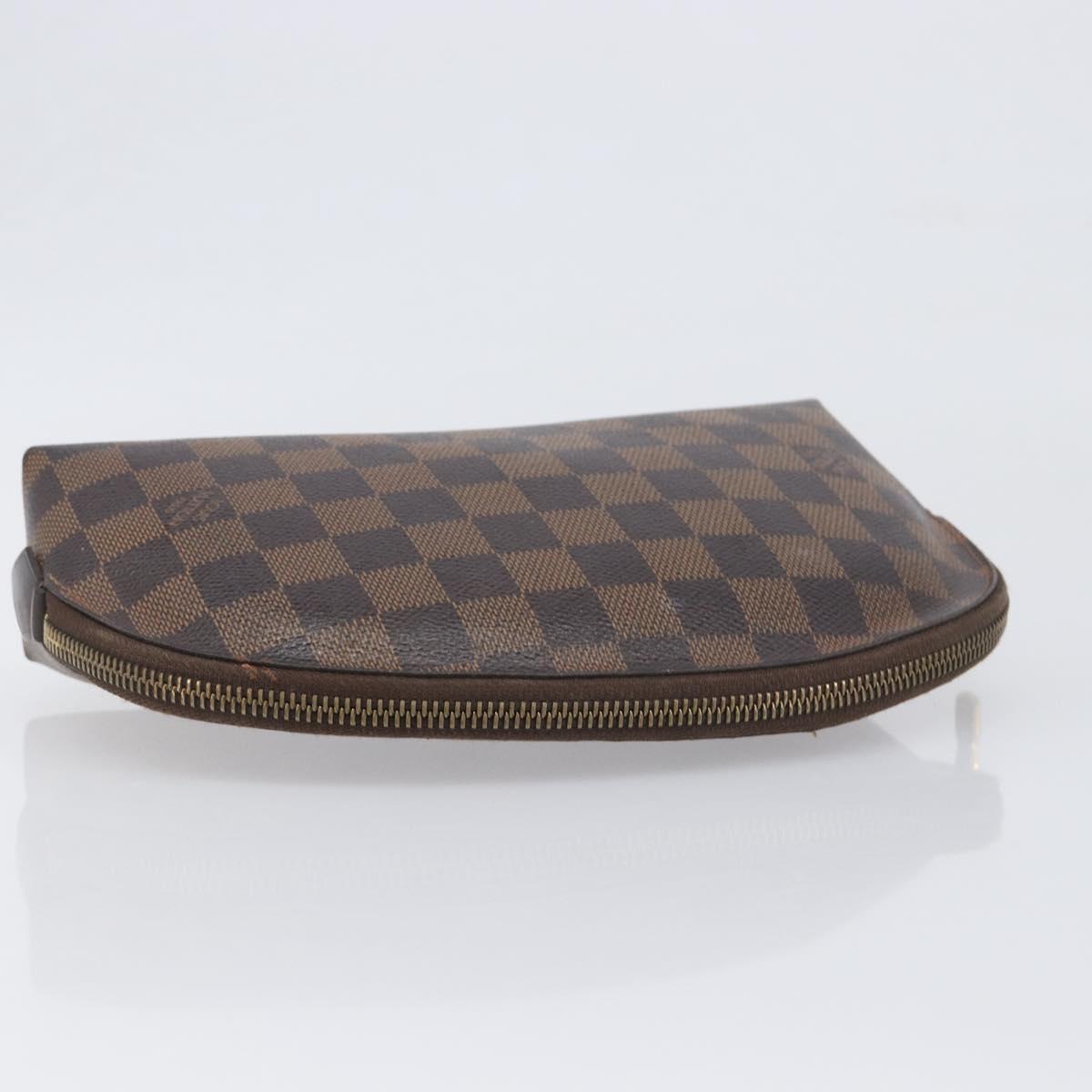 LOUIS VUITTON Damier Ebene Pochette Cosmetic GM Pouch N23345 LV Auth 197229