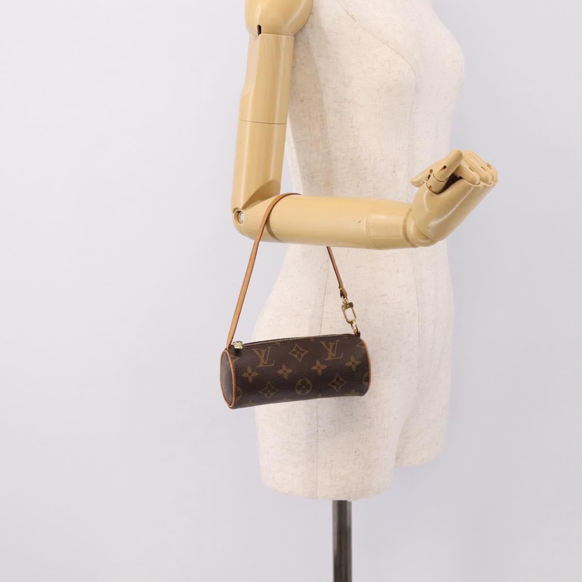 LOUIS VUITTON Monogram Papillon Pouch LV Auth 197235