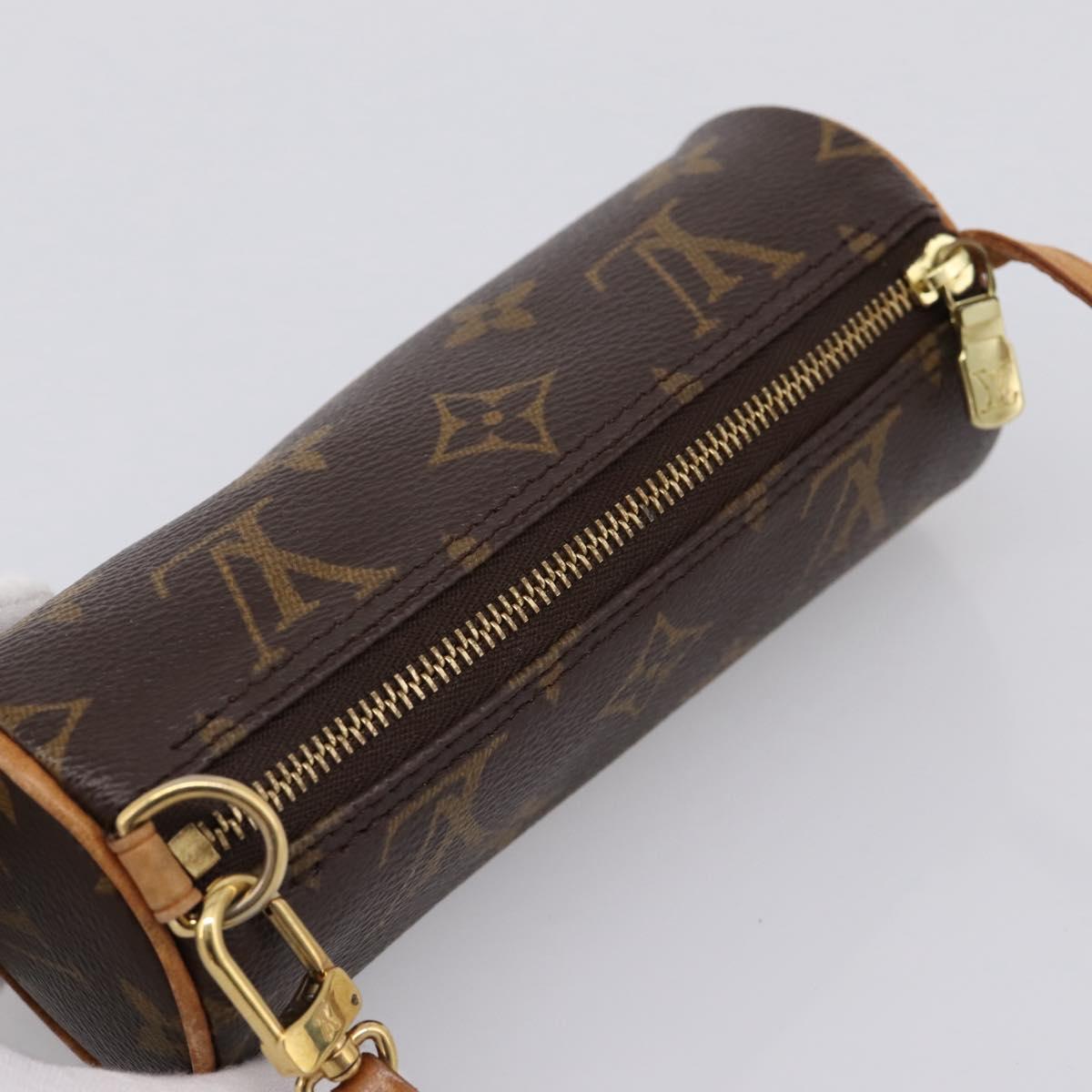 LOUIS VUITTON Monogram Papillon Pouch LV Auth 197235