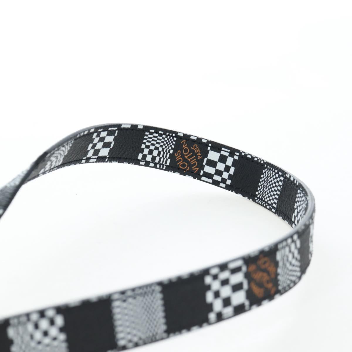 LOUIS VUITTON Damier Distorted Steamer XS Bag Black N60453 LV Auth 197245SM