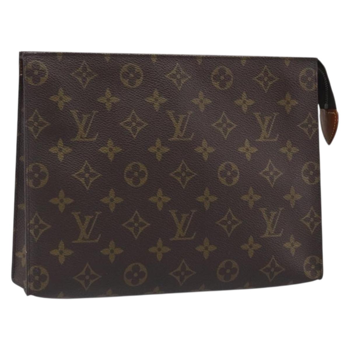 LOUIS VUITTON Monogram Poche Toilette 26 Pouch M47542 LV Auth 197249