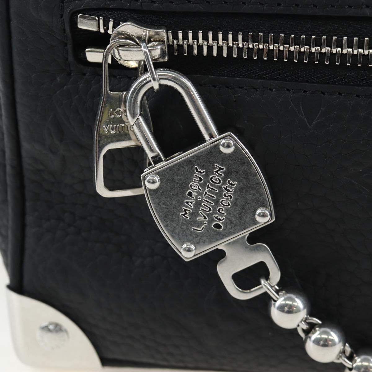 LOUIS VUITTON Monogram Taurillon Clemence Mini Soft Trunk M25927 Auth 197251SAM