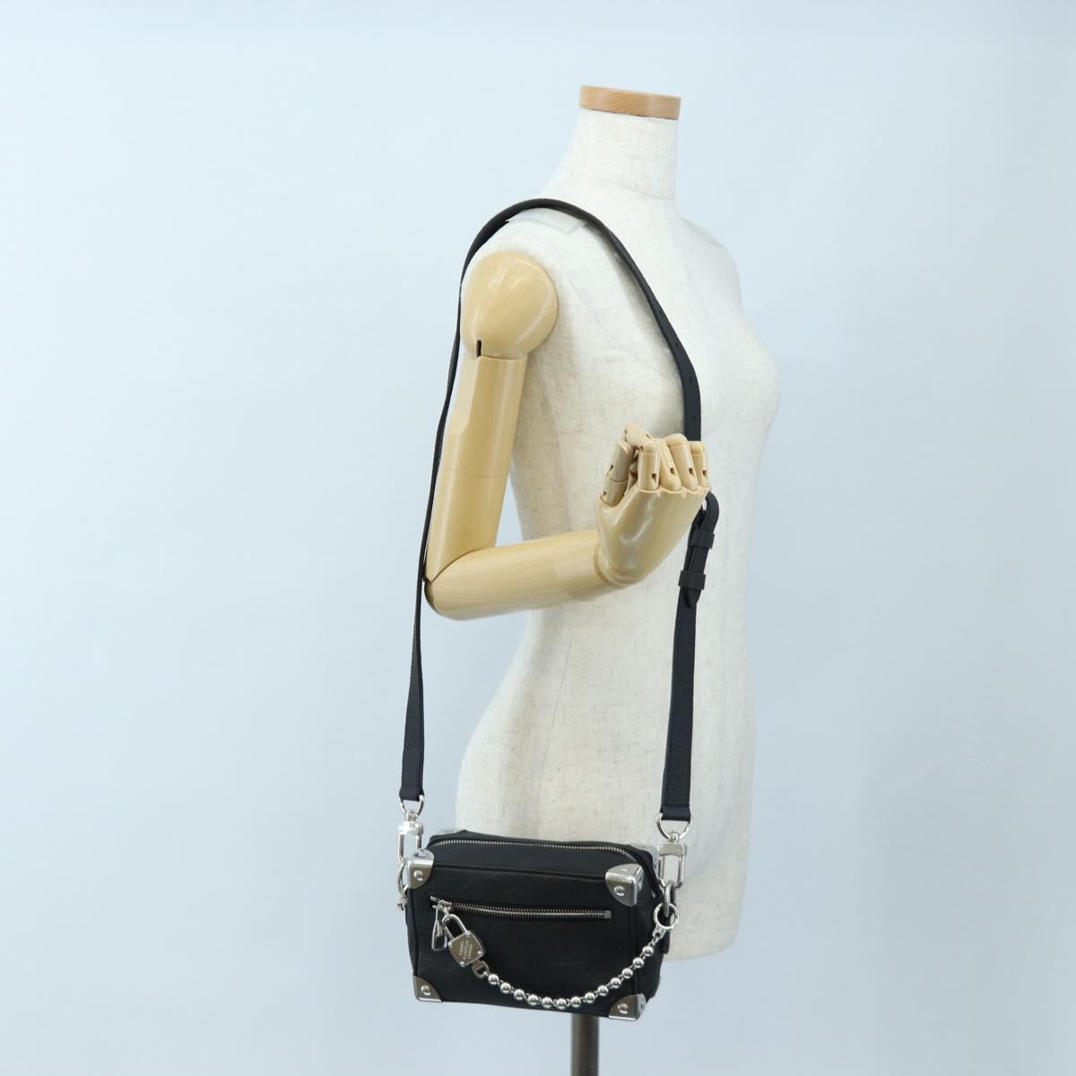 LOUIS VUITTON Monogram Taurillon Clemence Mini Soft Trunk M25927 Auth 197251SAM