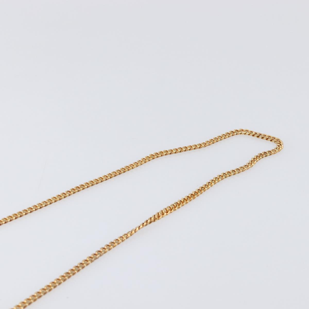 LOEWE Chain Shoulder Bag Satin Beige Gold Auth 197254