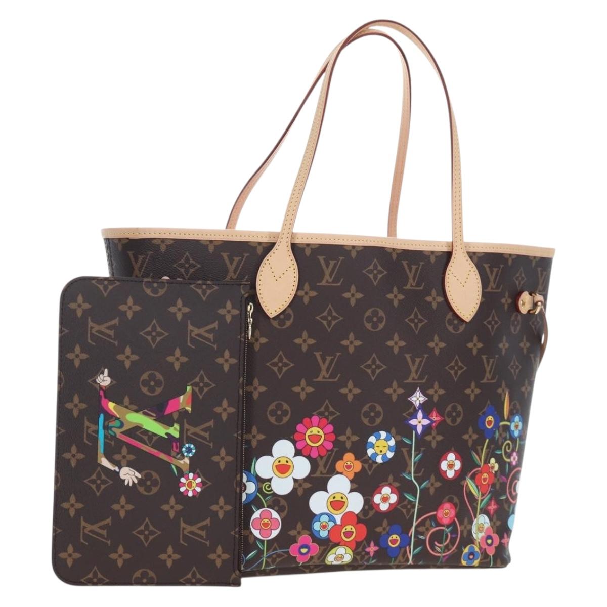 LOUIS VUITTON Monogram Flower Neverfull MM Tote Bag M13271 LV Auth 197257SM