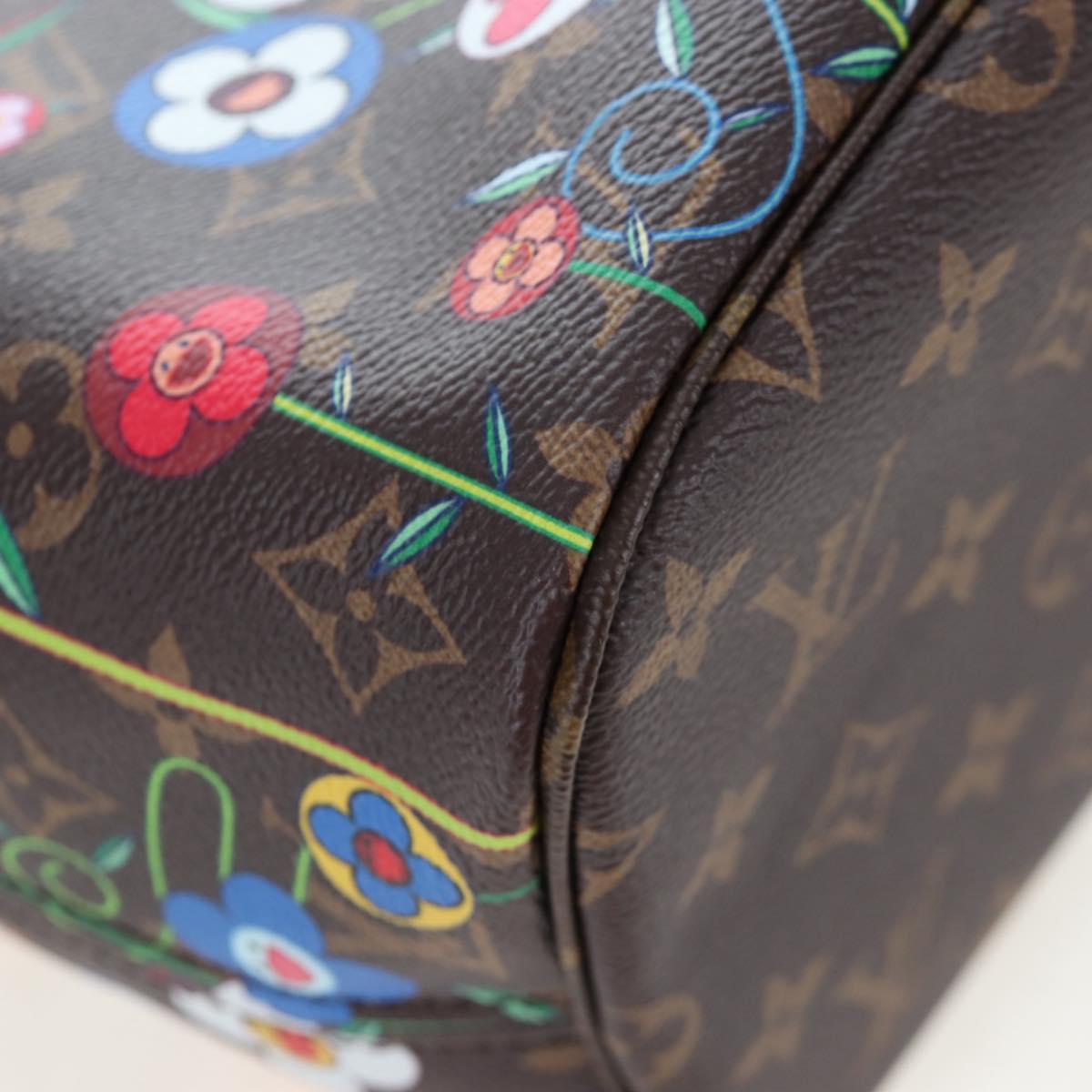 LOUIS VUITTON Monogram Flower Neverfull MM Tote Bag M13271 LV Auth 197257SM
