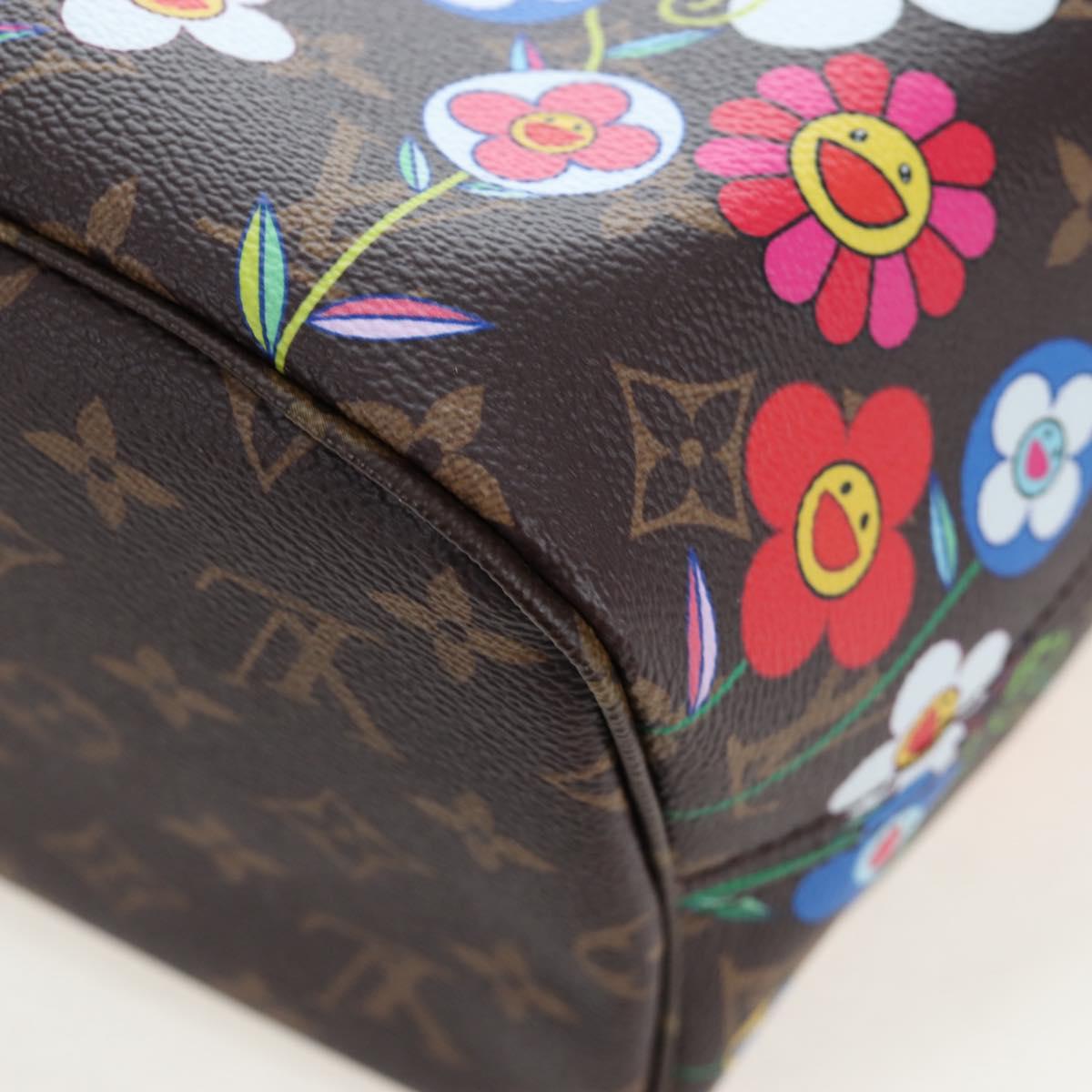 LOUIS VUITTON Monogram Flower Neverfull MM Tote Bag M13271 LV Auth 197257SM