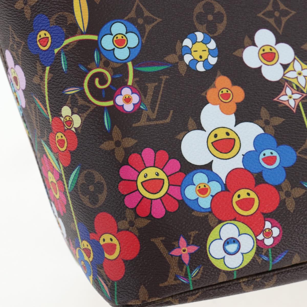 LOUIS VUITTON Monogram Flower Neverfull MM Tote Bag M13271 LV Auth 197257SM