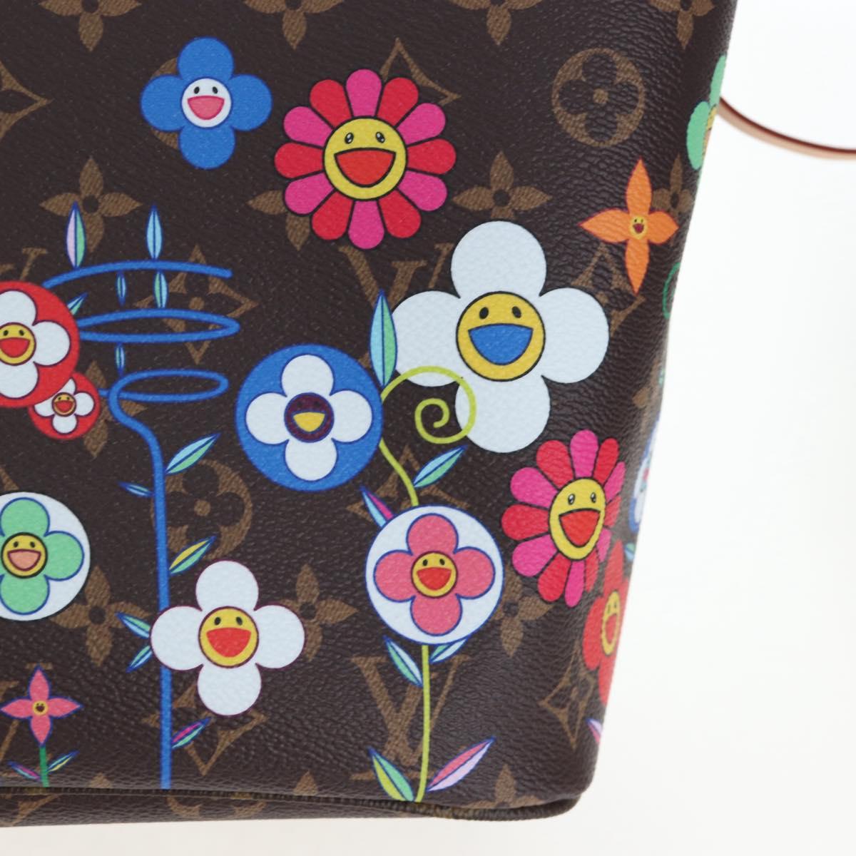 LOUIS VUITTON Monogram Flower Neverfull MM Tote Bag M13271 LV Auth 197257SM