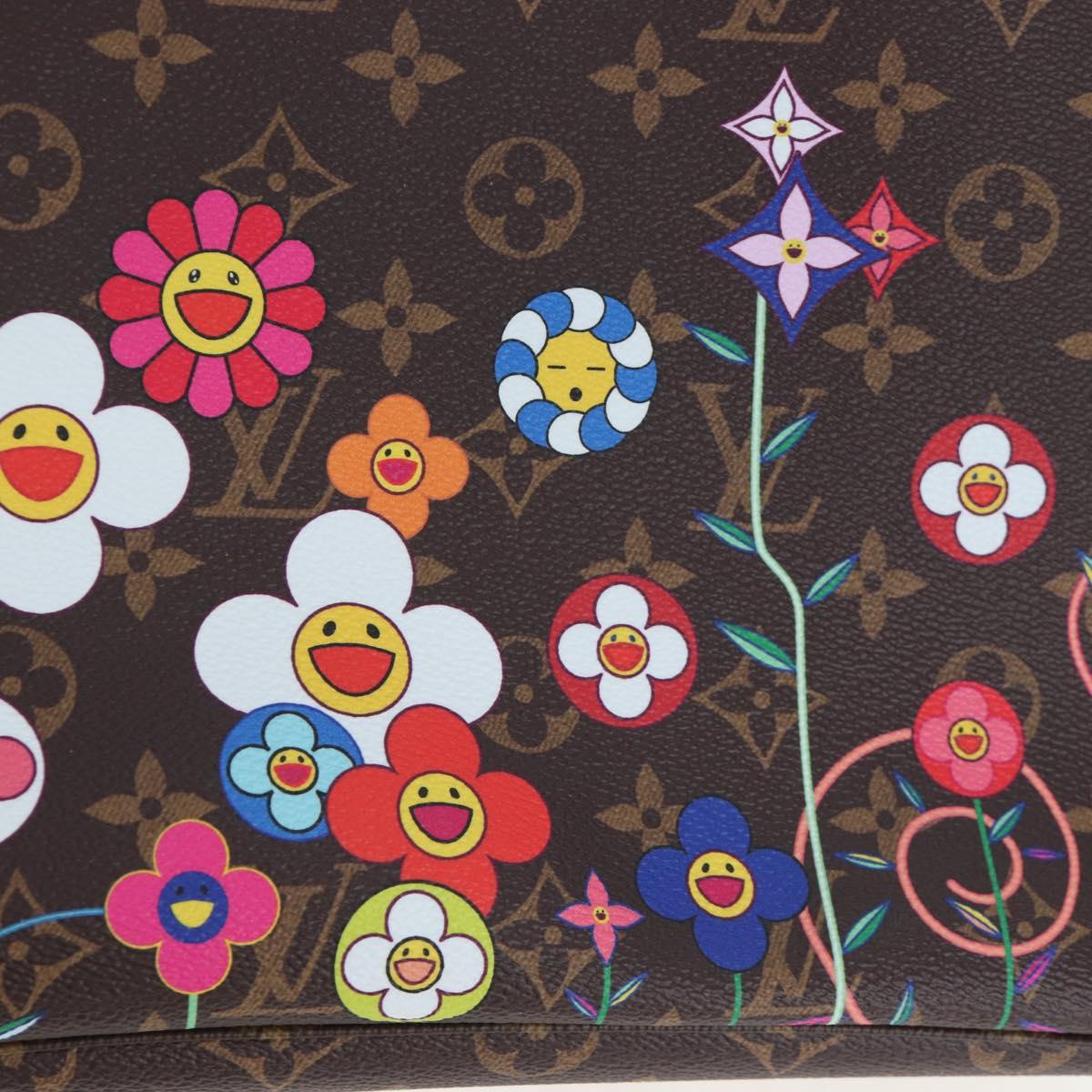 LOUIS VUITTON Monogram Flower Neverfull MM Tote Bag M13271 LV Auth 197257SM