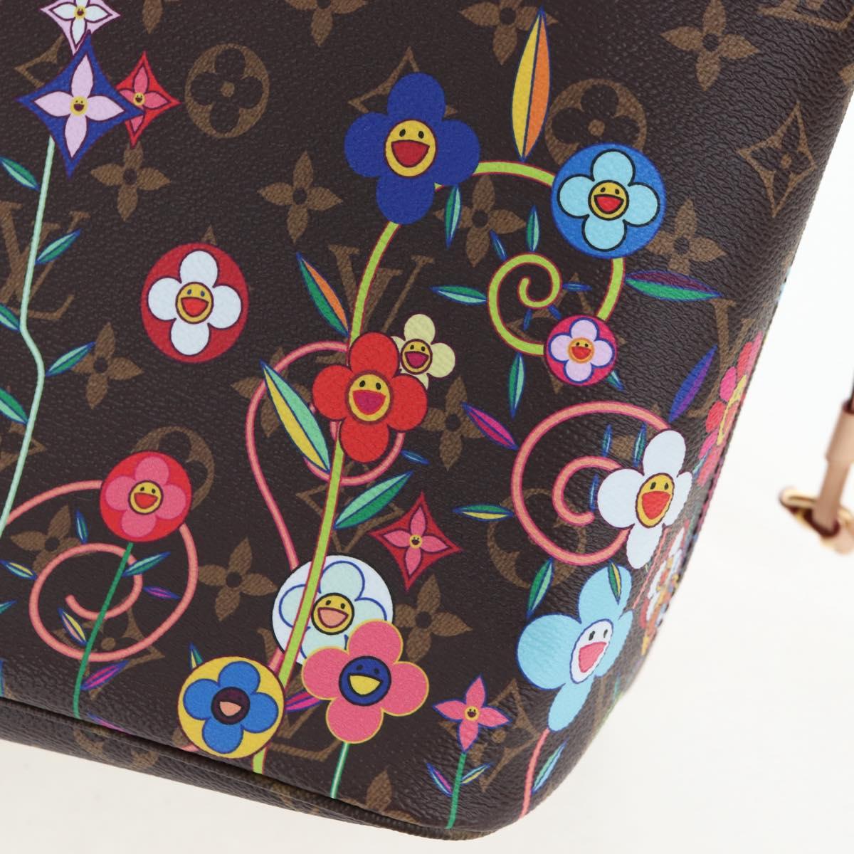 LOUIS VUITTON Monogram Flower Neverfull MM Tote Bag M13271 LV Auth 197257SM