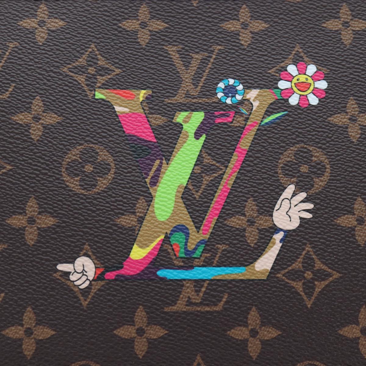 LOUIS VUITTON Monogram Flower Neverfull MM Tote Bag M13271 LV Auth 197257SM