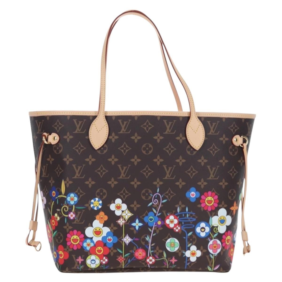LOUIS VUITTON Monogram Flower Neverfull MM Tote Bag M13271 LV Auth 197257SM