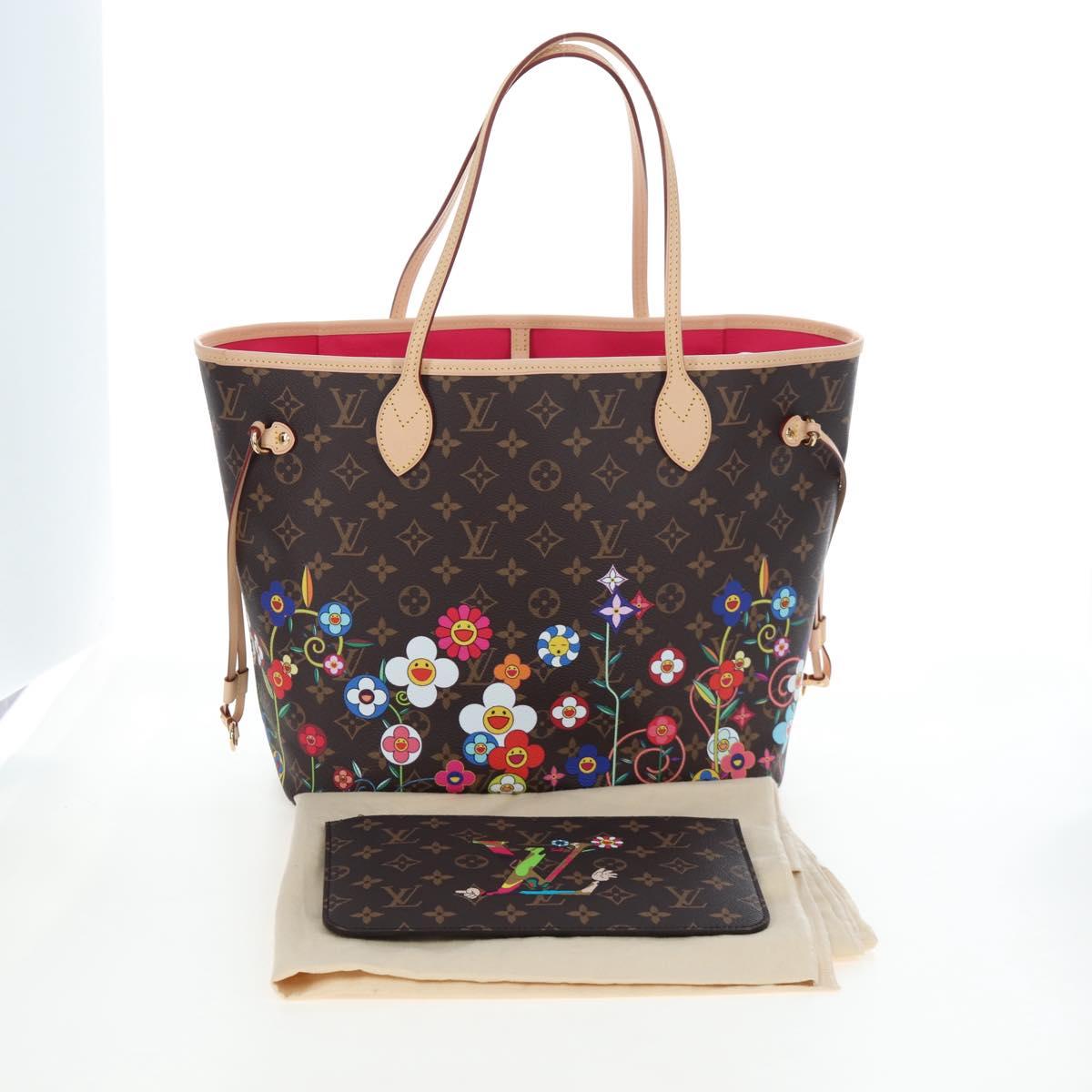 LOUIS VUITTON Monogram Flower Neverfull MM Tote Bag M13271 LV Auth 197257SM