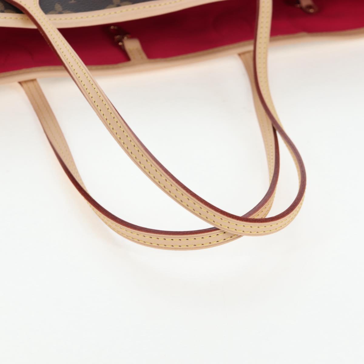 LOUIS VUITTON Monogram Flower Neverfull MM Tote Bag M13271 LV Auth 197257SM