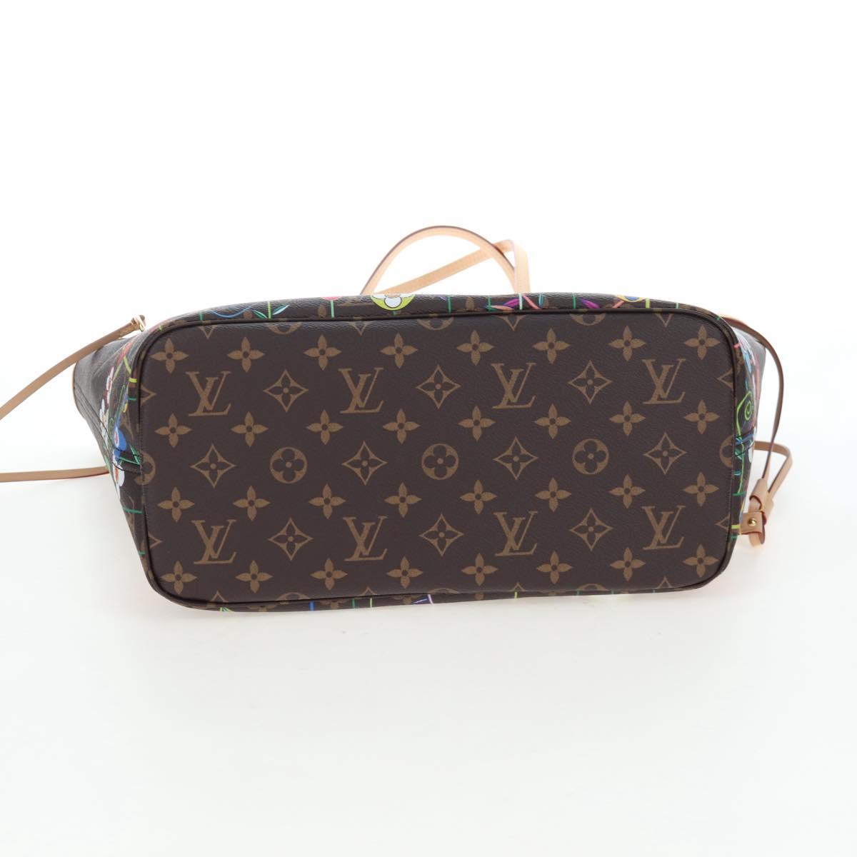 LOUIS VUITTON Monogram Flower Neverfull MM Tote Bag M13271 LV Auth 197257SM