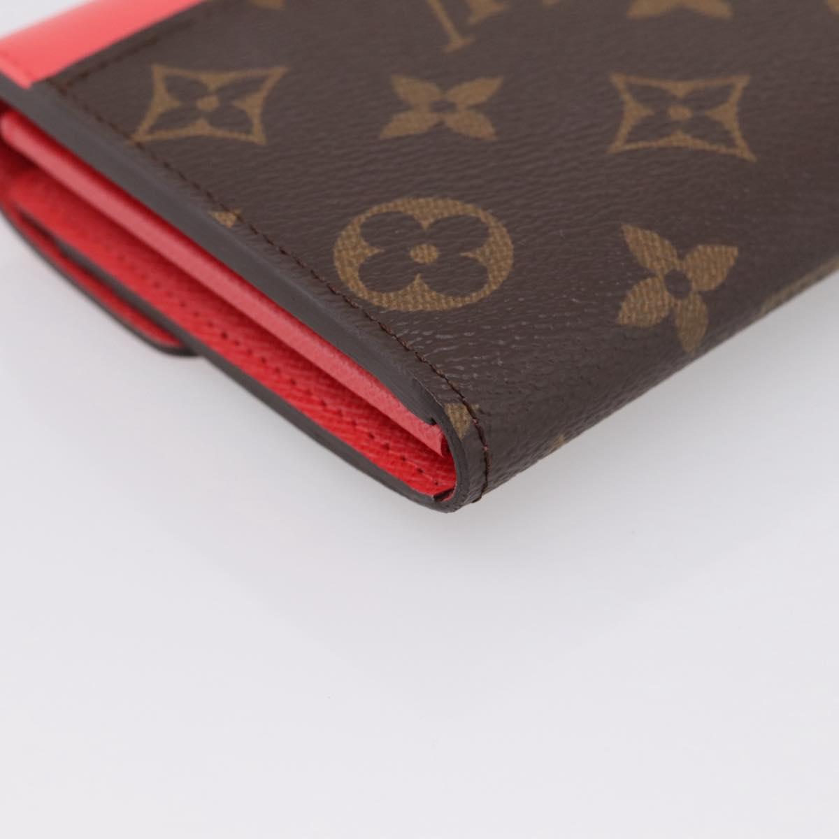 LOUIS VUITTON Monogram Totem Portefeuille Sarah Long Wallet M61348 Auth 197259M