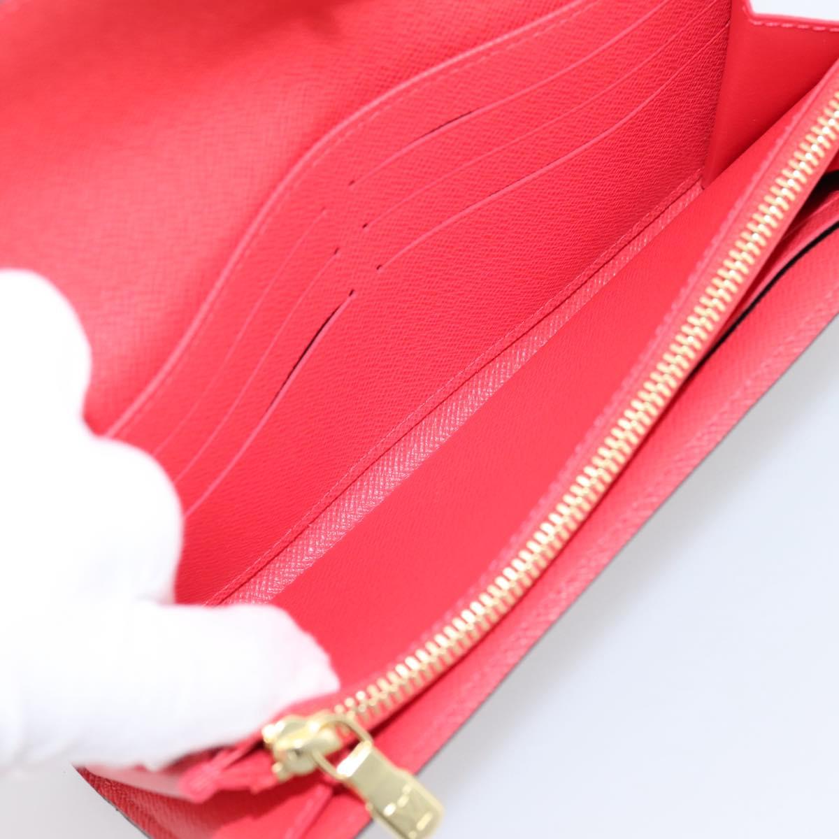 LOUIS VUITTON Monogram Totem Portefeuille Sarah Long Wallet M61348 Auth 197259M