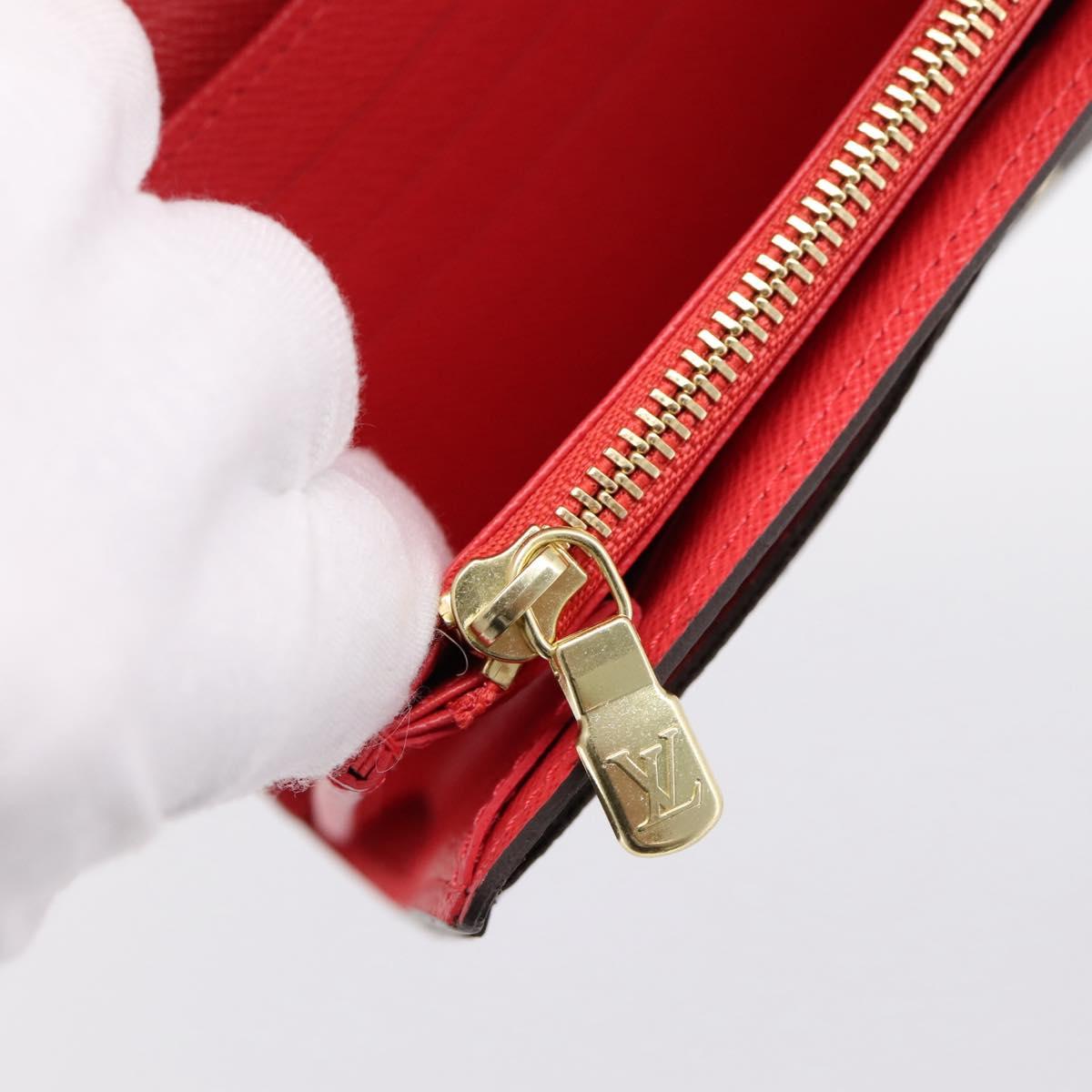 LOUIS VUITTON Monogram Totem Portefeuille Sarah Long Wallet M61348 Auth 197259M