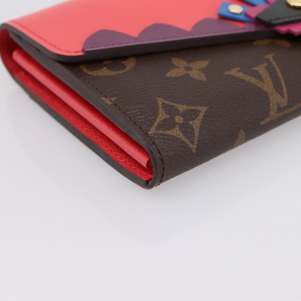 LOUIS VUITTON Monogram Totem Portefeuille Sarah Long Wallet M61348 Auth 197259M