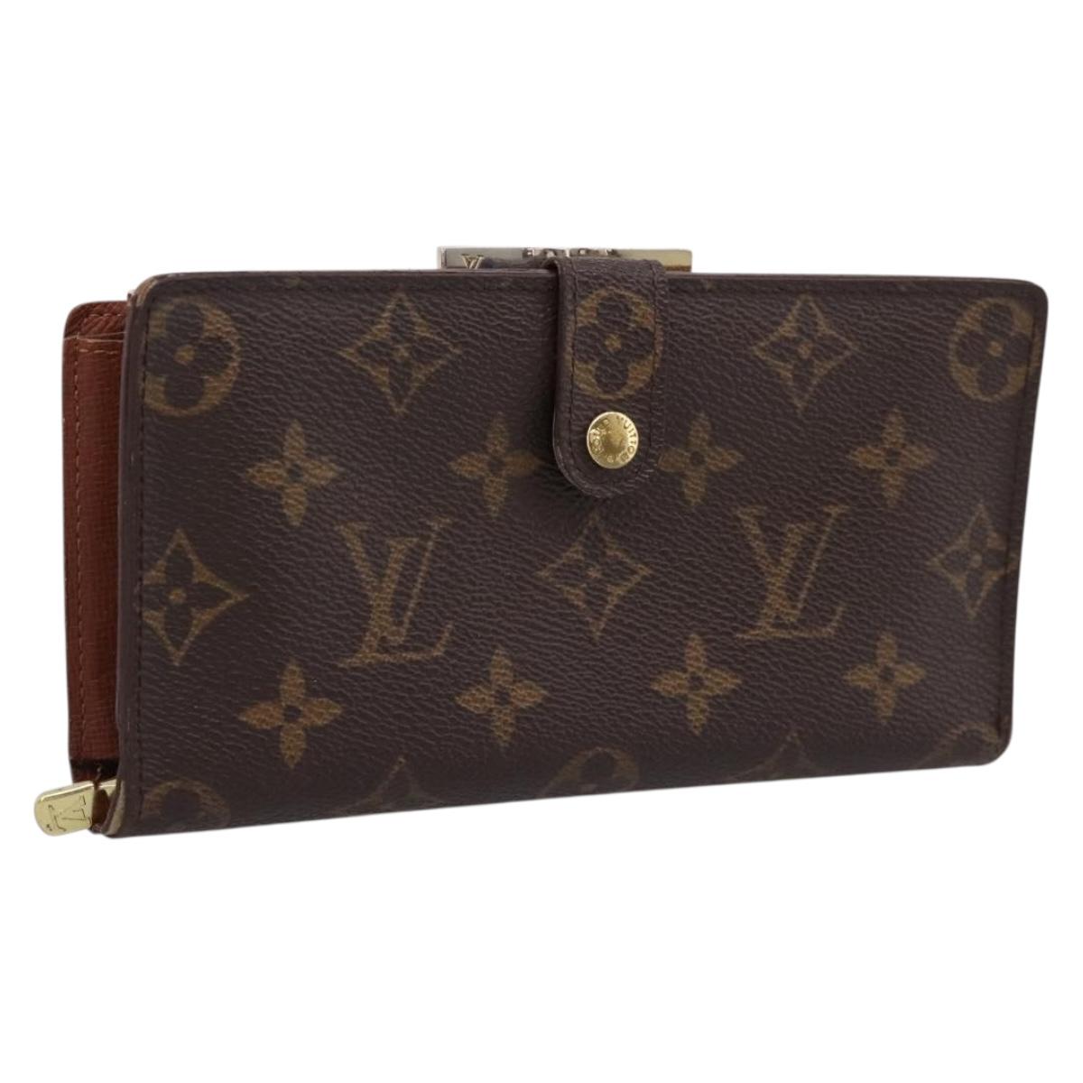 LOUIS VUITTON Monogram Continental Clutch Wallet T61217 LV Auth 197260