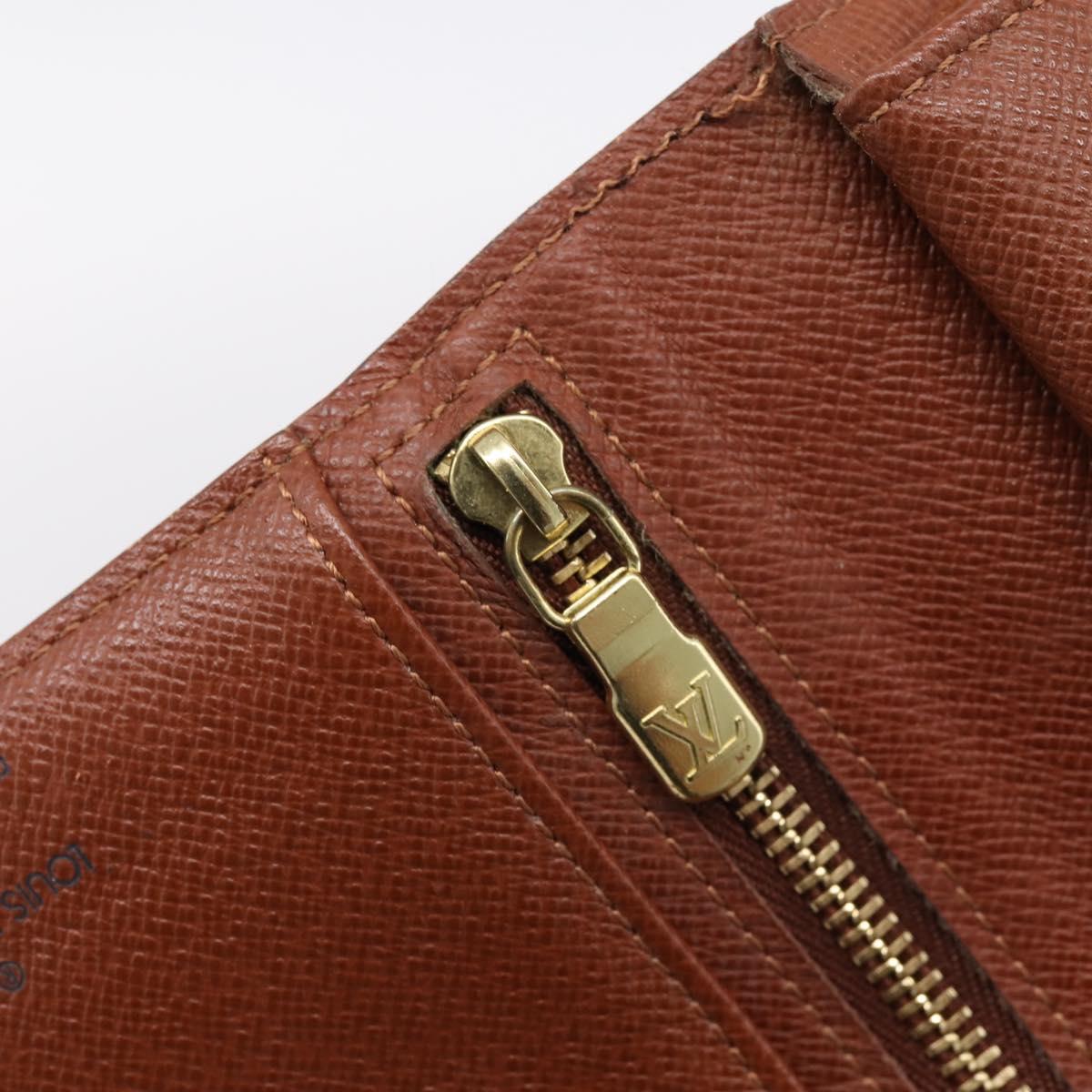 LOUIS VUITTON Monogram Continental Clutch Wallet T61217 LV Auth 197260