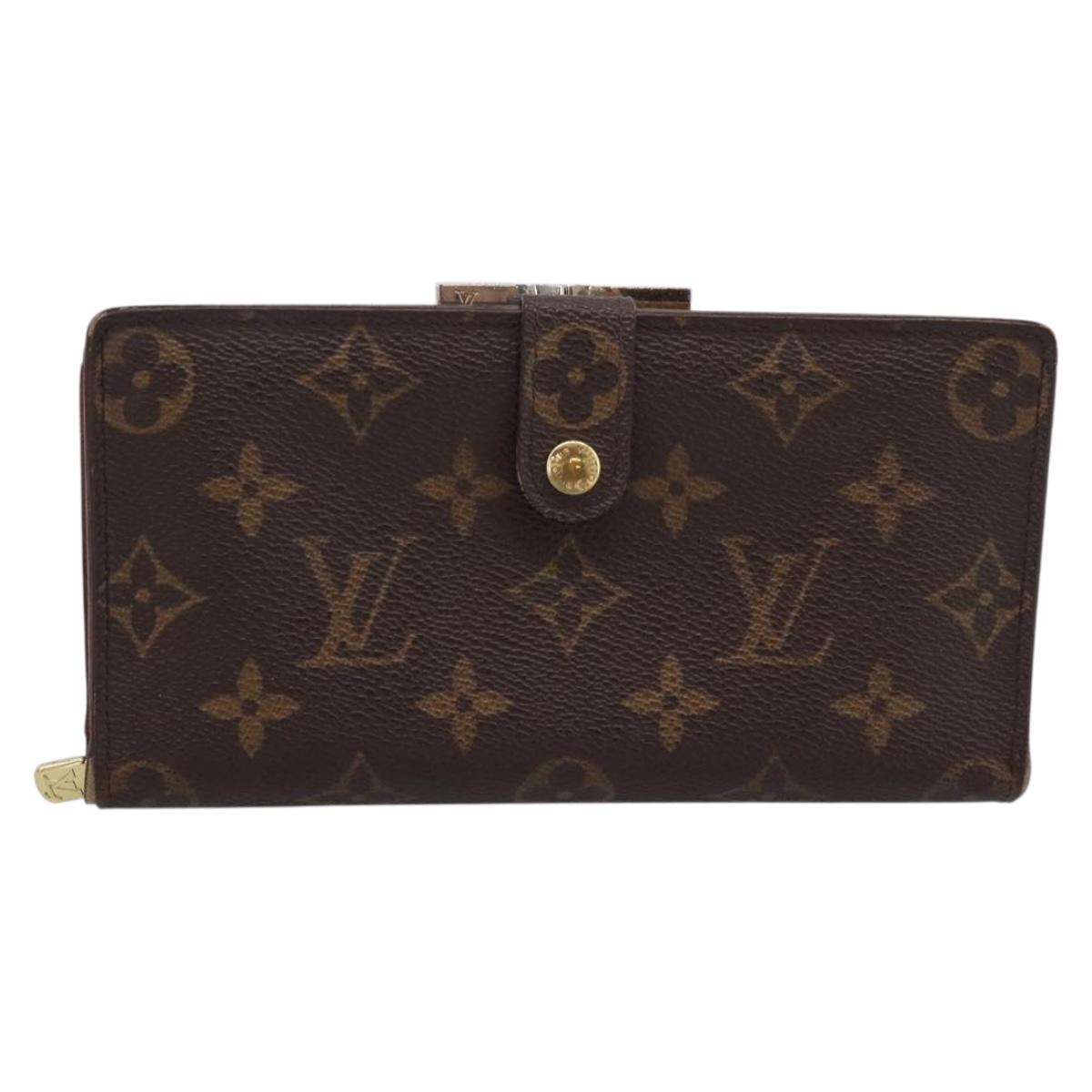 LOUIS VUITTON Monogram Continental Clutch Wallet T61217 LV Auth 197260
