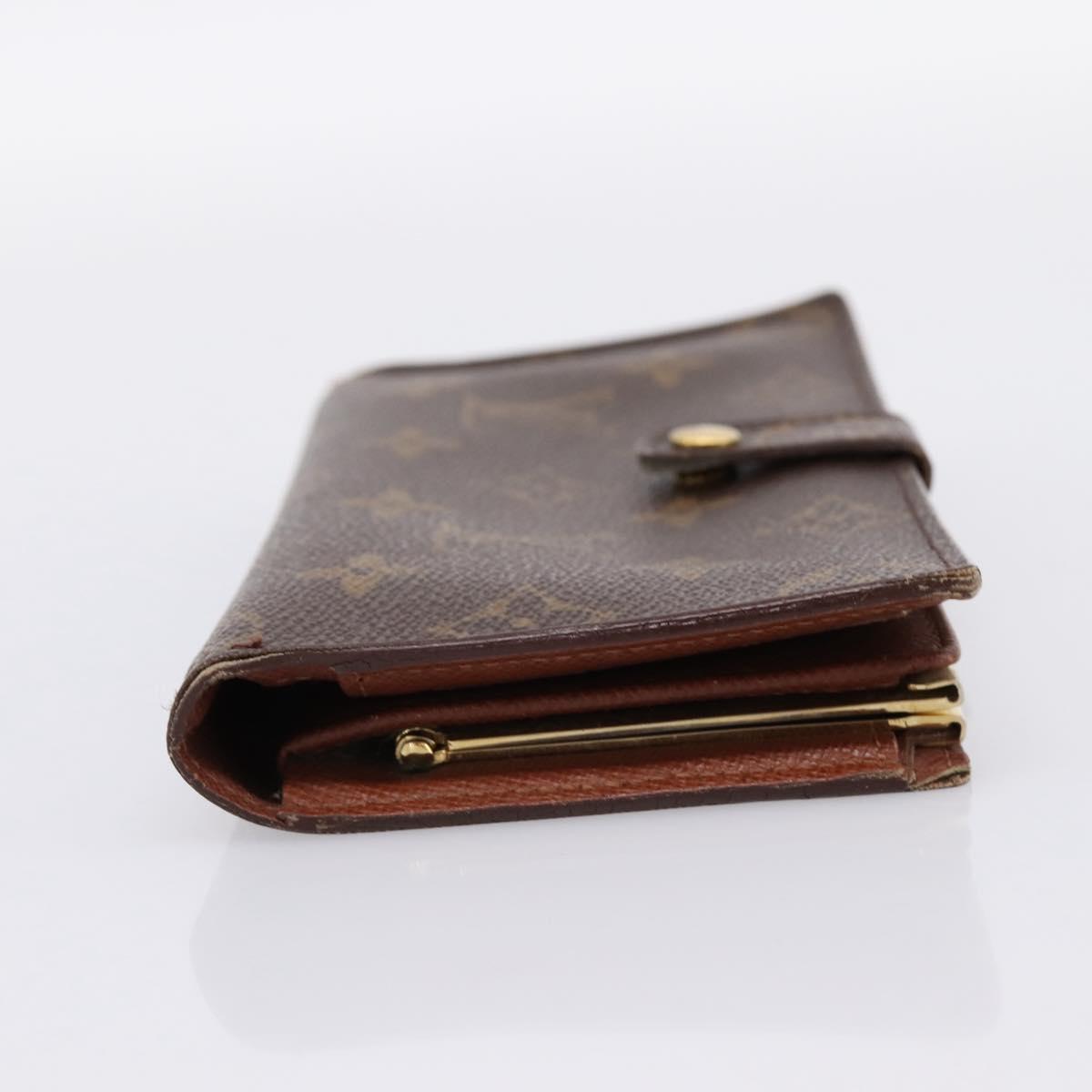 LOUIS VUITTON Monogram Continental Clutch Wallet T61217 LV Auth 197260