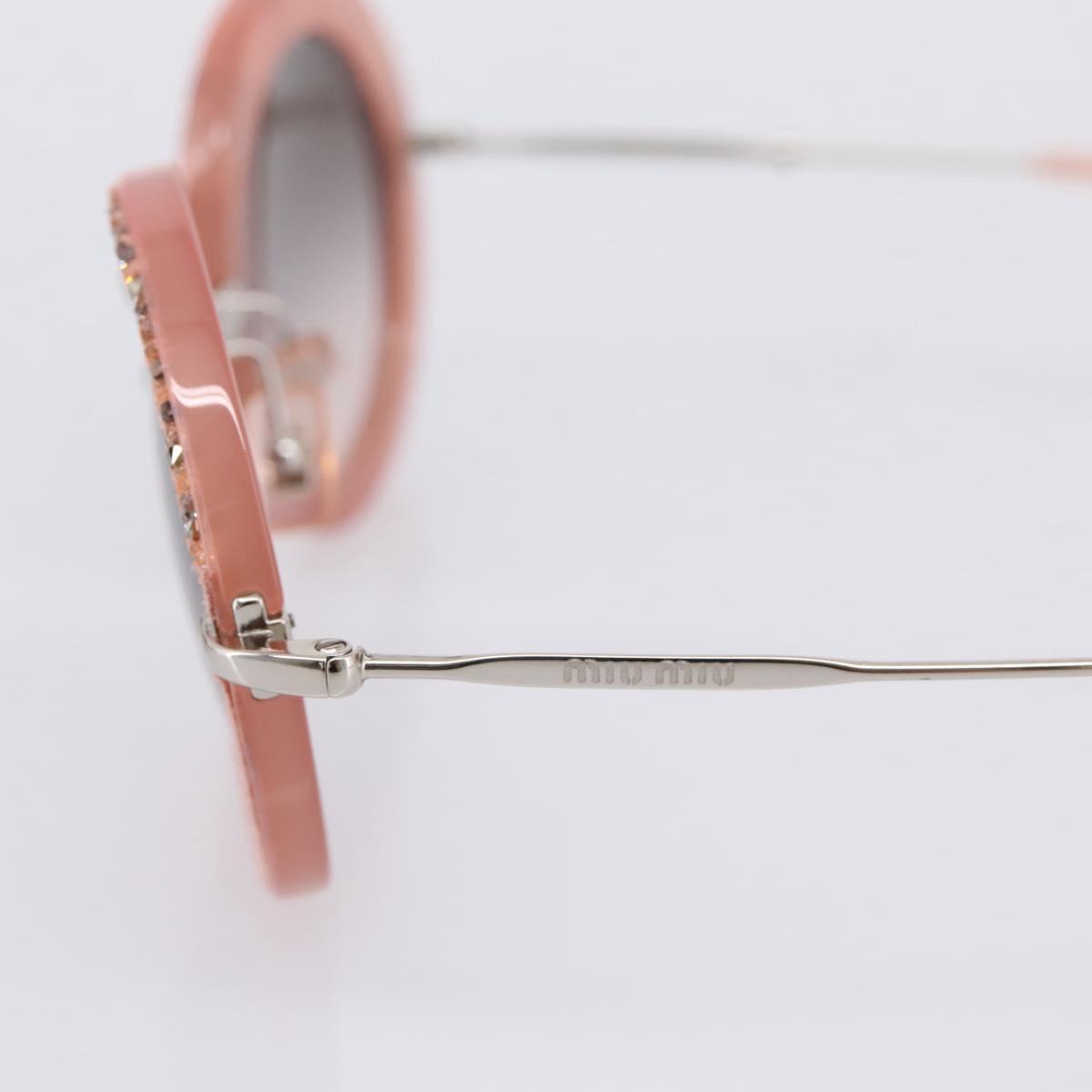 Miu Miu Sunglasses Metal Pink Auth 197261M