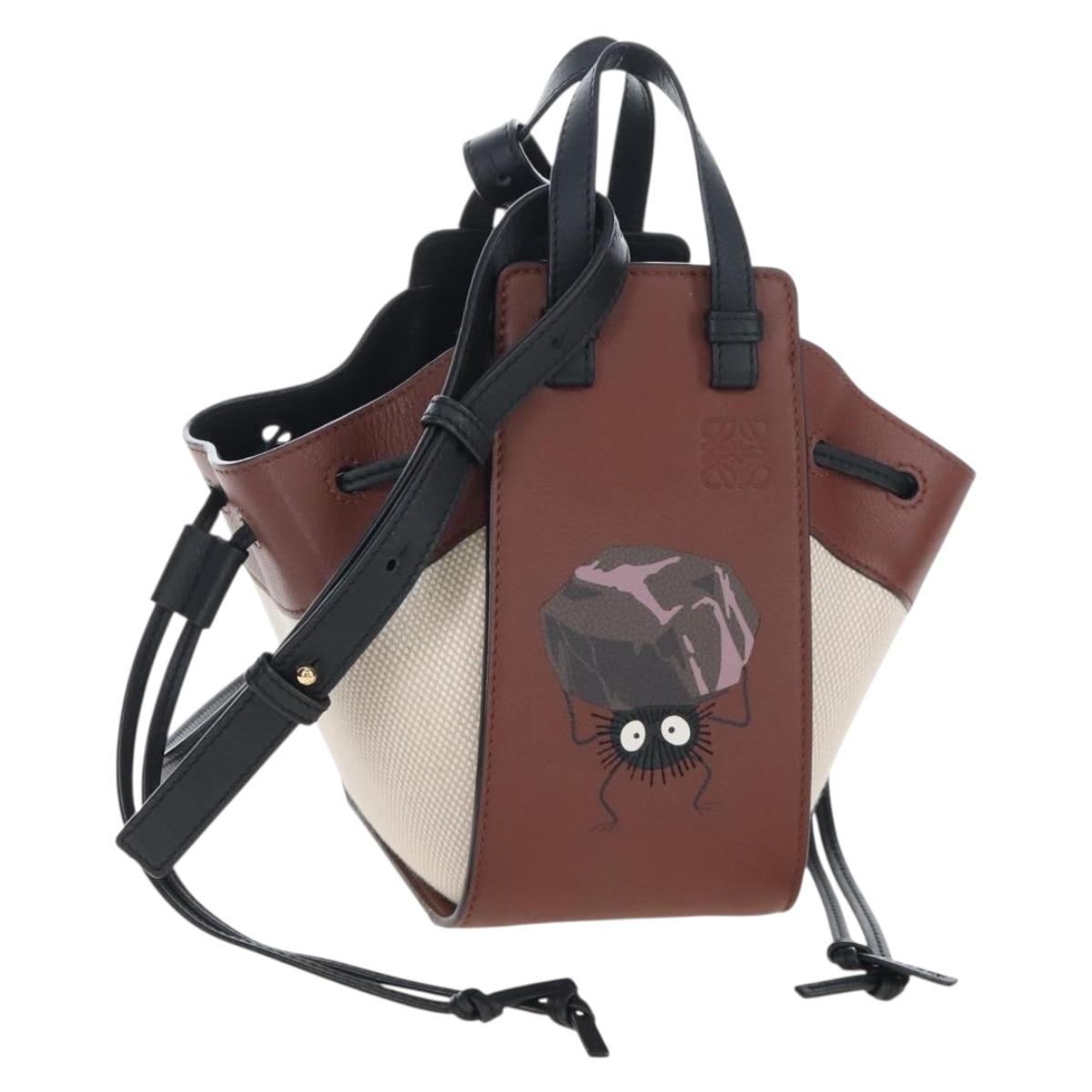LOEWE ~ Studio Ghibli Suswatari Hammock Mini Bag Canvas 2way Beige Auth 197265SM