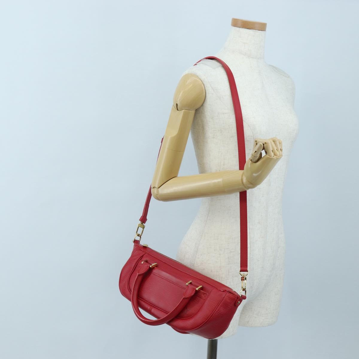 LOUIS VUITTON Epi Danura PM Hand Bag 2way Red M5891E LV Auth 197271V