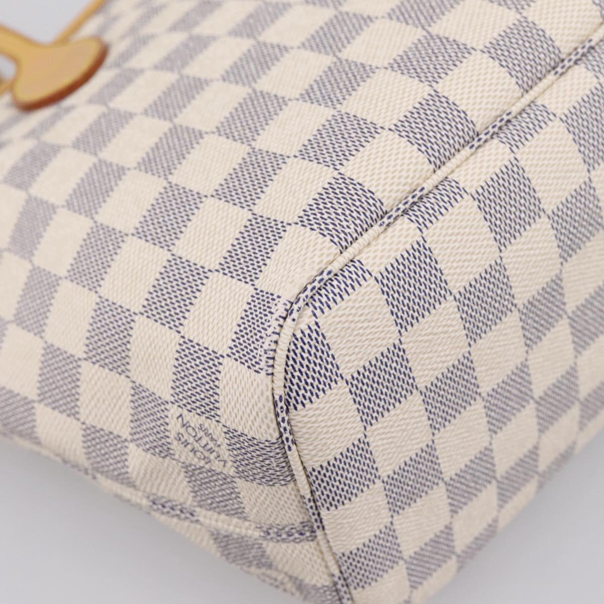 LOUIS VUITTON Damier Azur Neverfull PM Tote Bag N41362 LV Auth 197274V