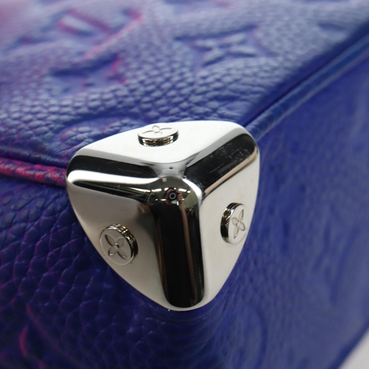 LOUIS VUITTON Taurillon Clemence Illusion Mini Soft Trunk M81219 Auth 197276SM