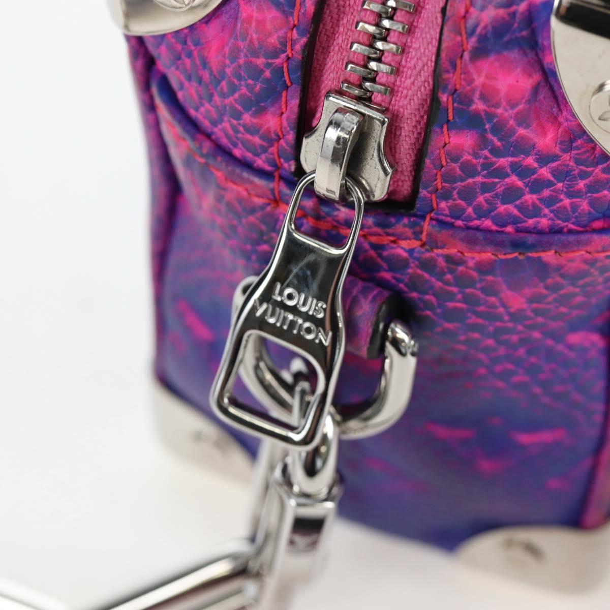 LOUIS VUITTON Taurillon Clemence Illusion Mini Soft Trunk M81219 Auth 197276SM