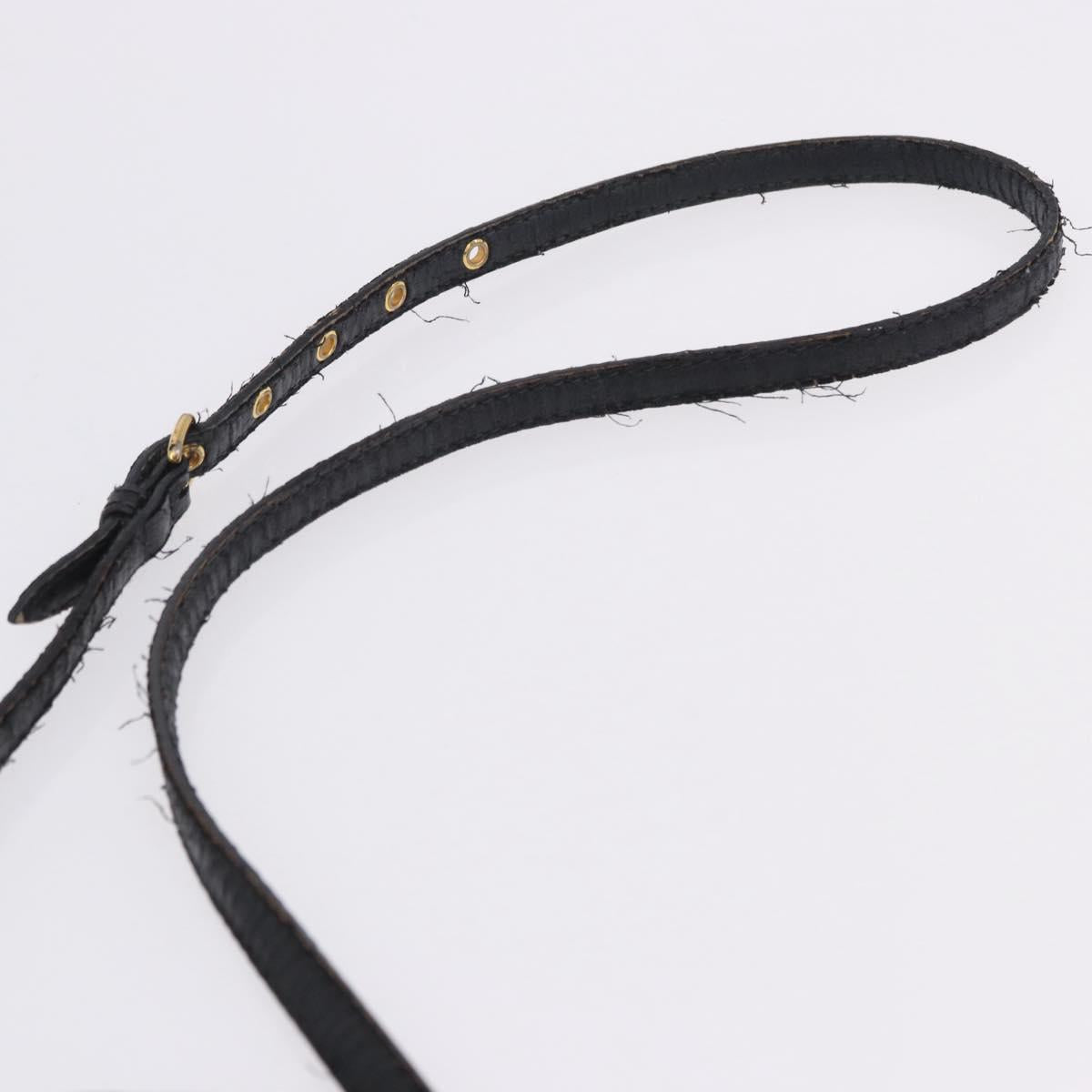 Miu Miu Matelasse Hand Bag Cotton 2way Black Gold Auth 197277