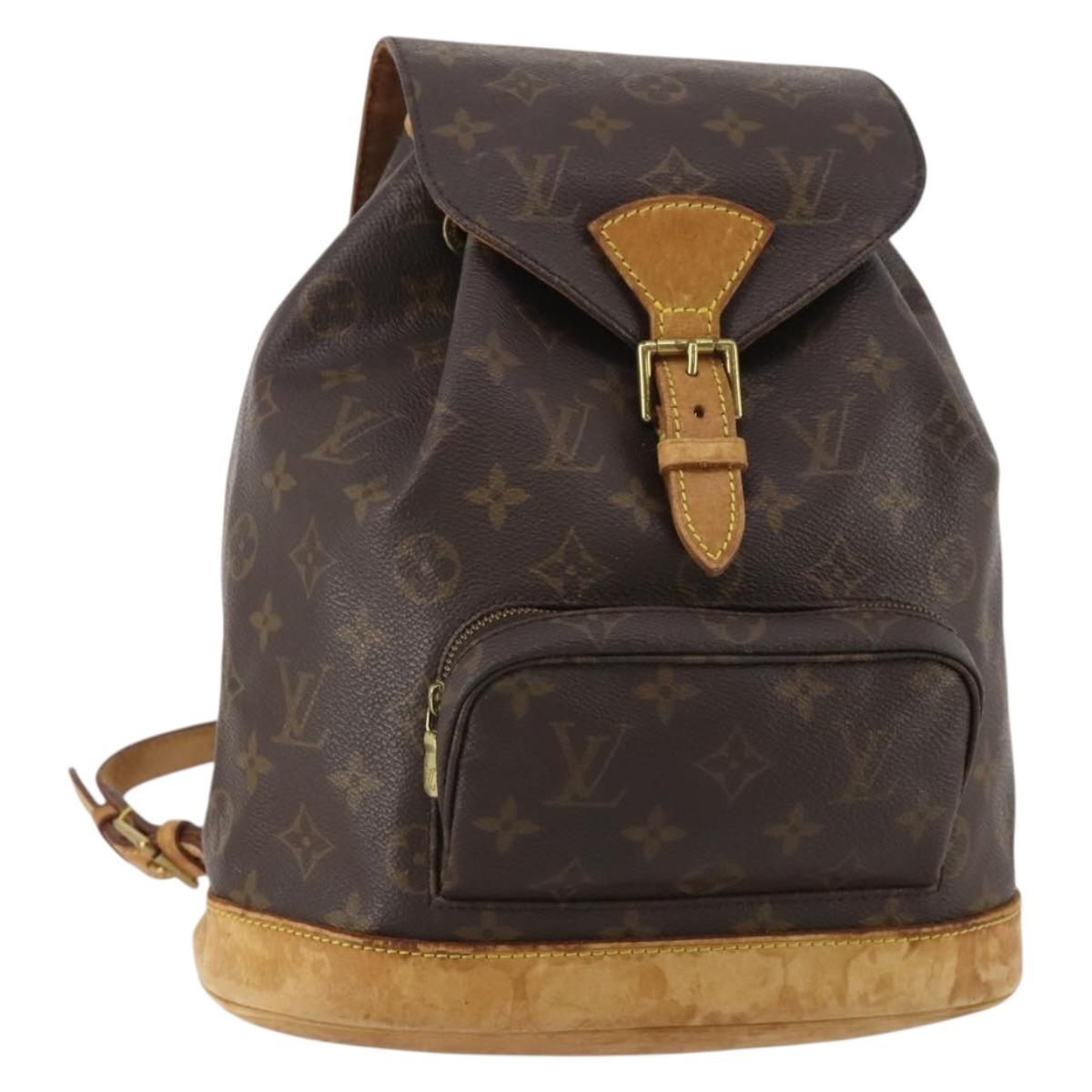 LOUIS VUITTON Monogram Montsouris MM Backpack M51136 LV Auth 197278