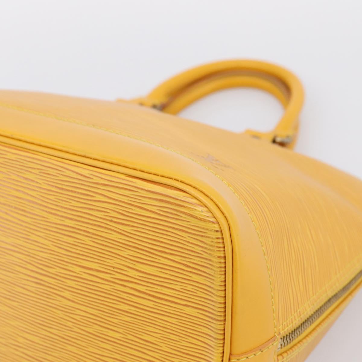 LOUIS VUITTON Epi Alma Hand Bag Yellow M52149 LV Auth 197280A