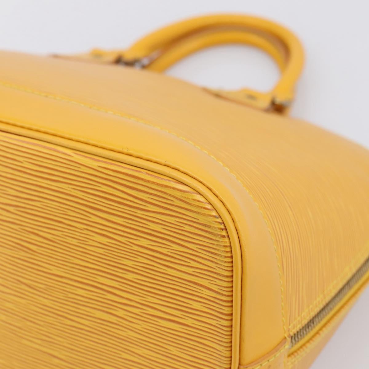LOUIS VUITTON Epi Alma Hand Bag Yellow M52149 LV Auth 197280A